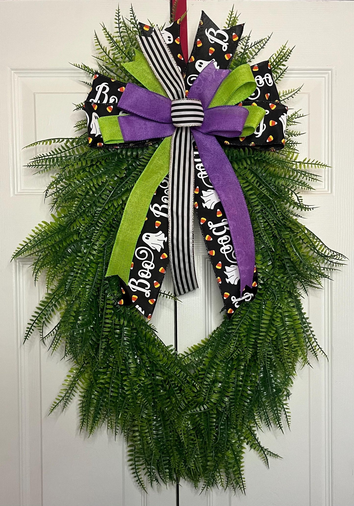 Boston fern grass wreath