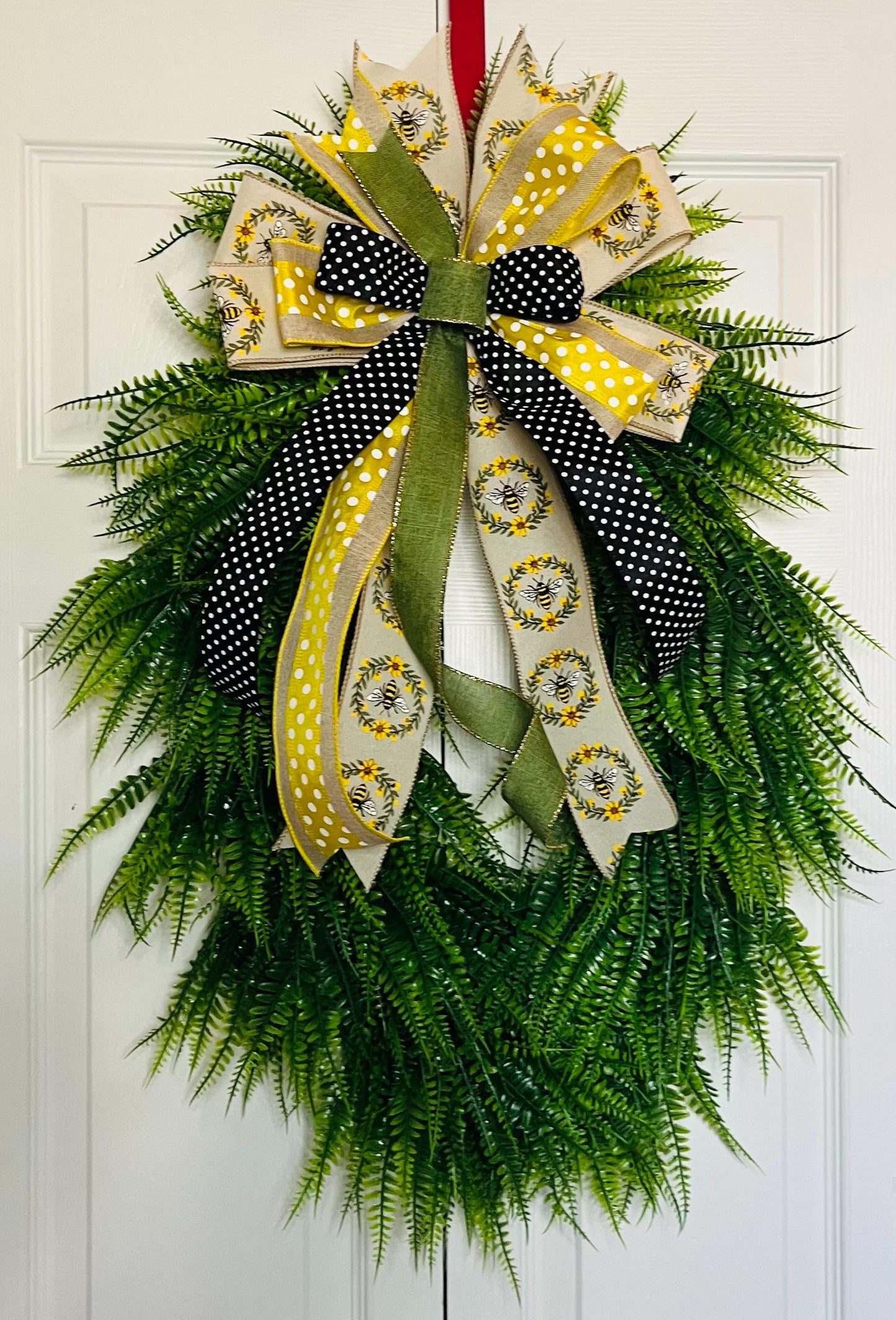 Boston fern grass wreath