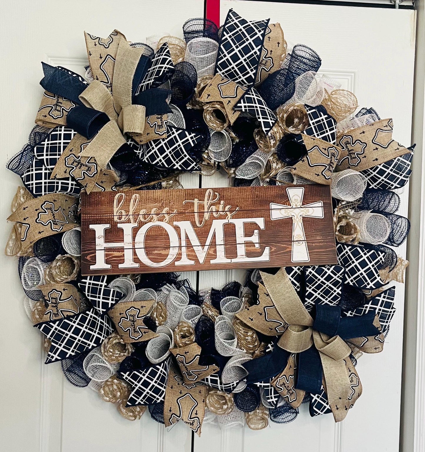 Bless this home wreath
