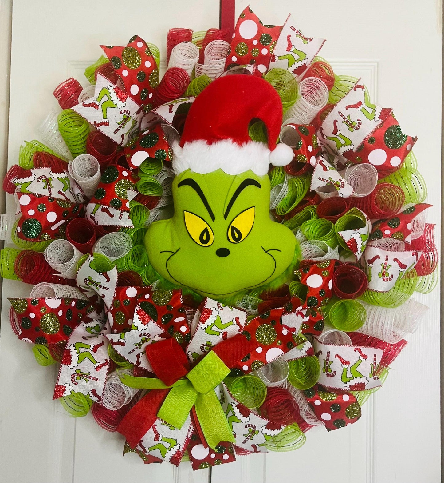 Green Monster Christmas Wreath
