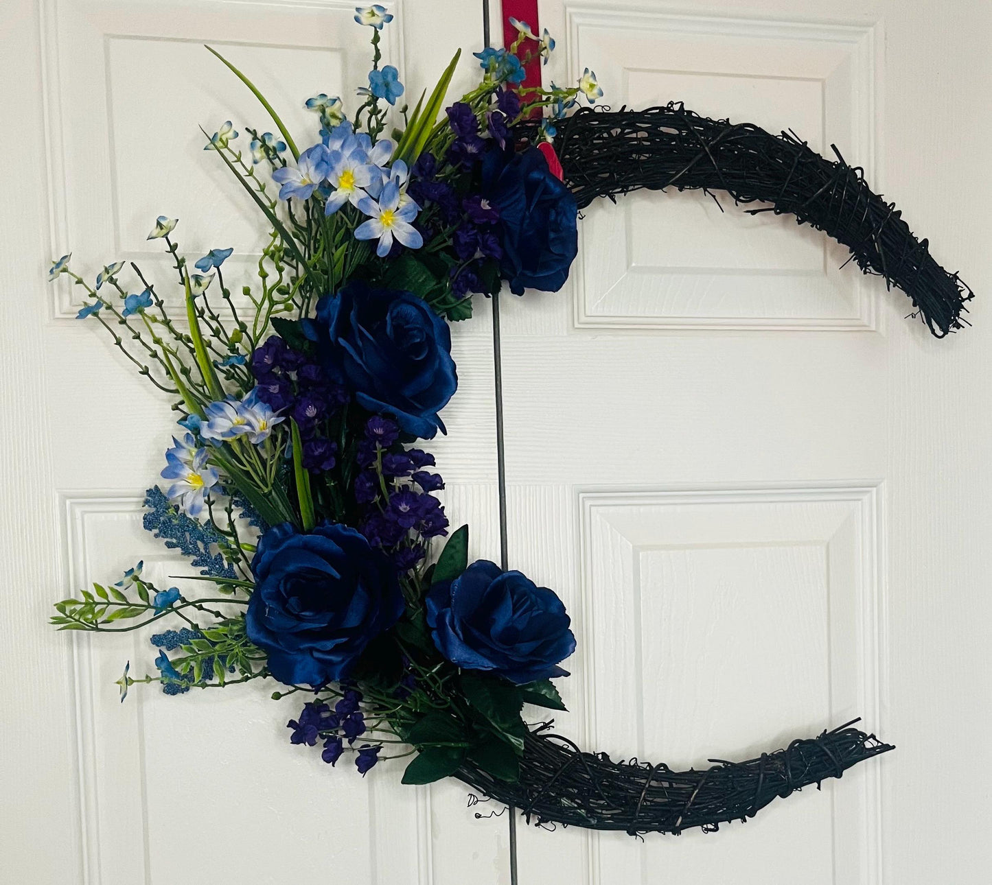 Blue and Purple moon wreath