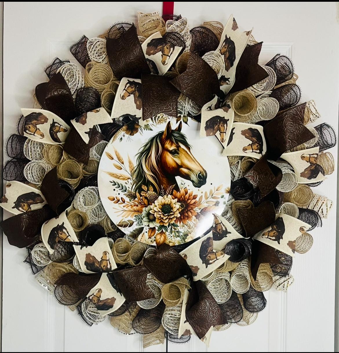 Welcome Horse Wreath