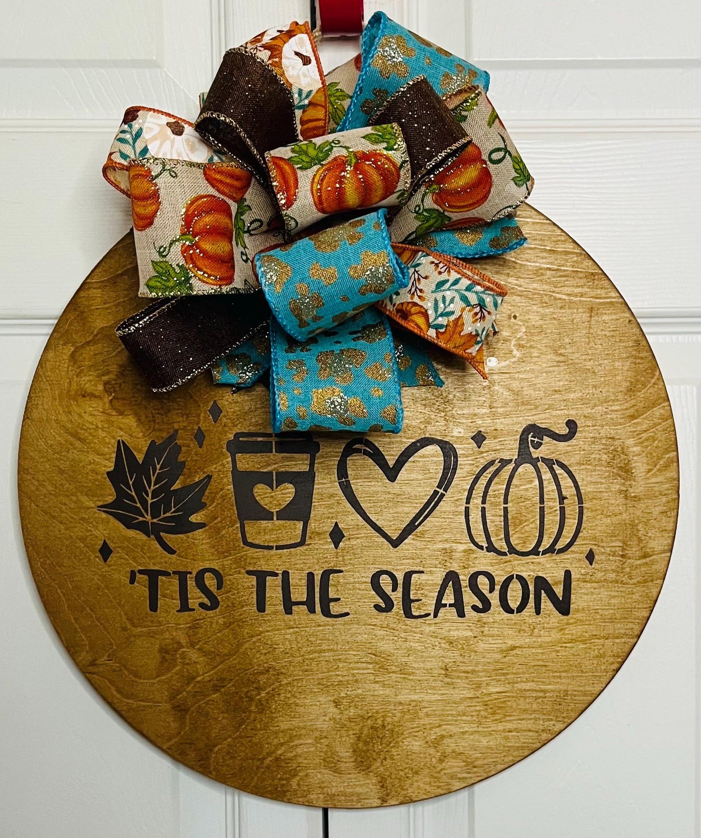 it’s the season door hanger wreath