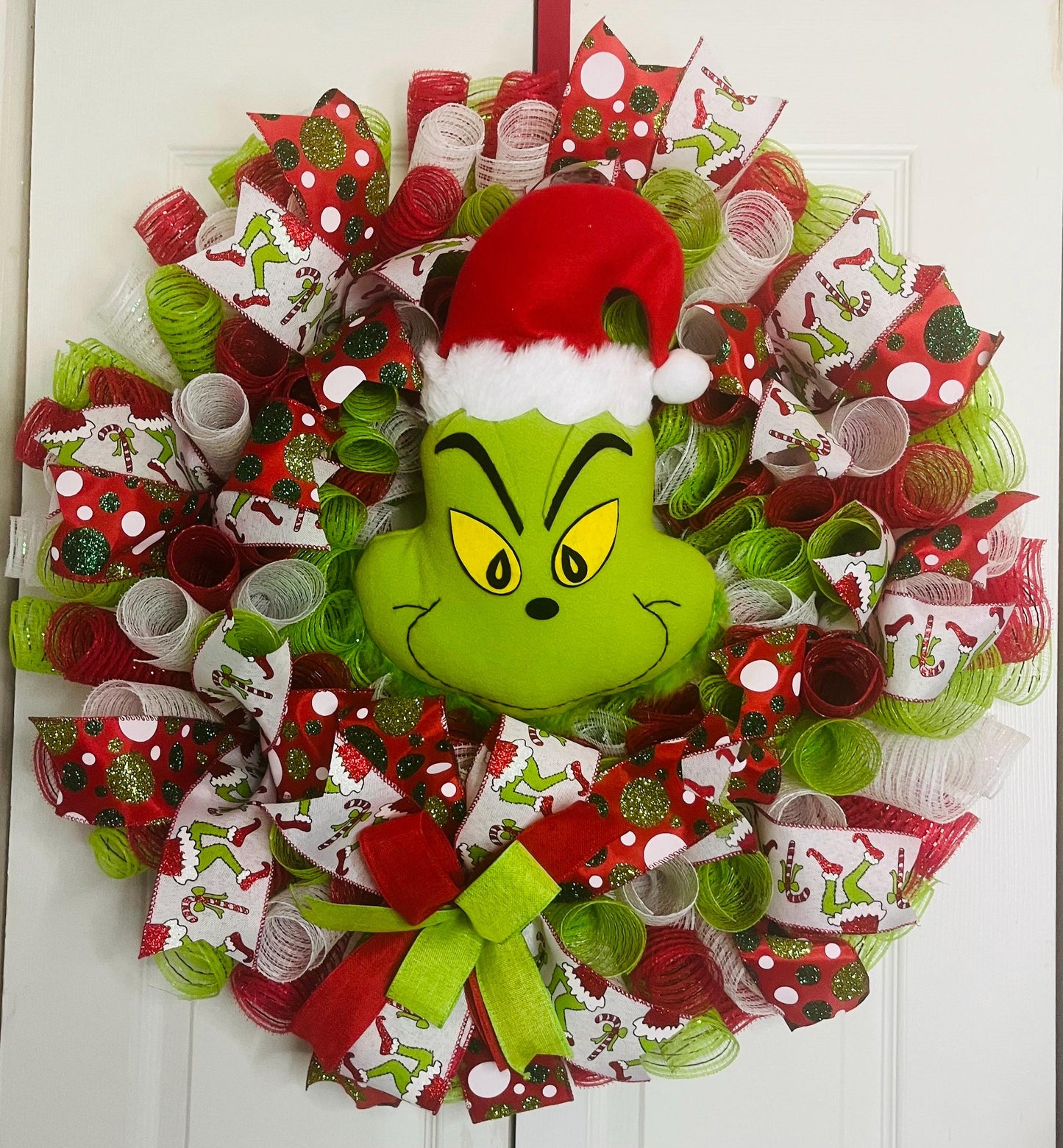 Green Monster Christmas Wreath