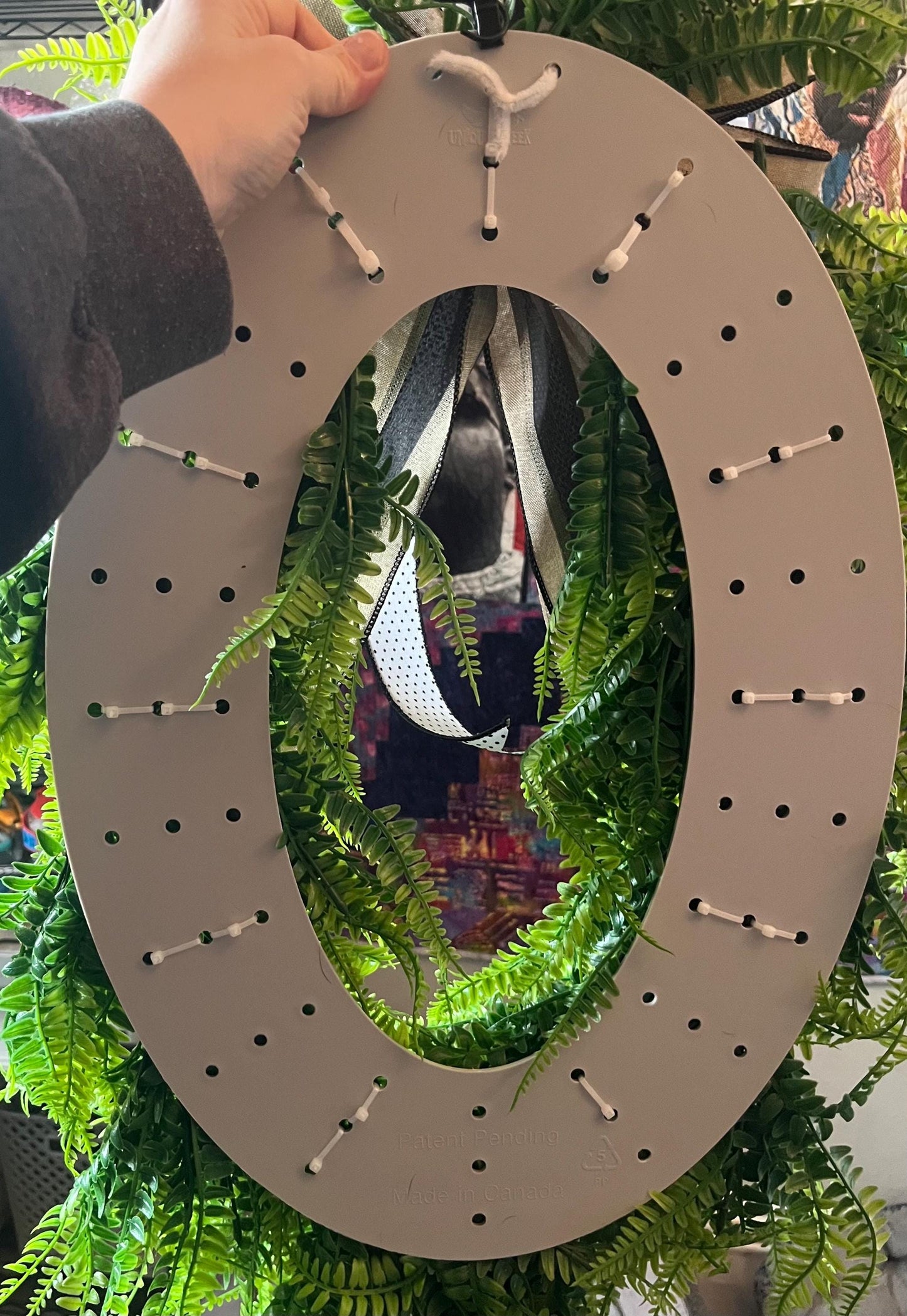 Boston fern grass wreath
