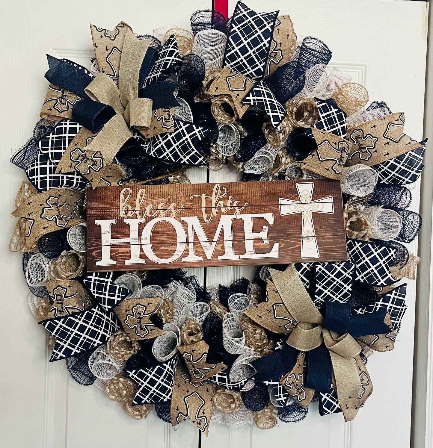 Bless this home wreath