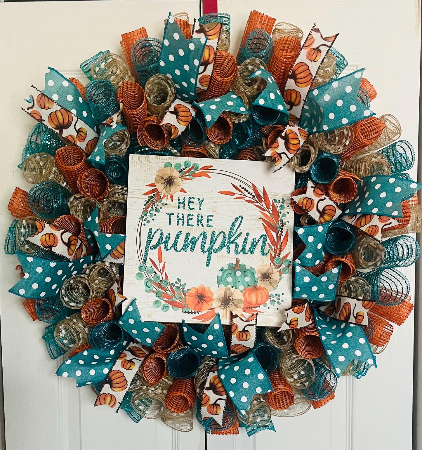 Hey There Pumpkin wreath