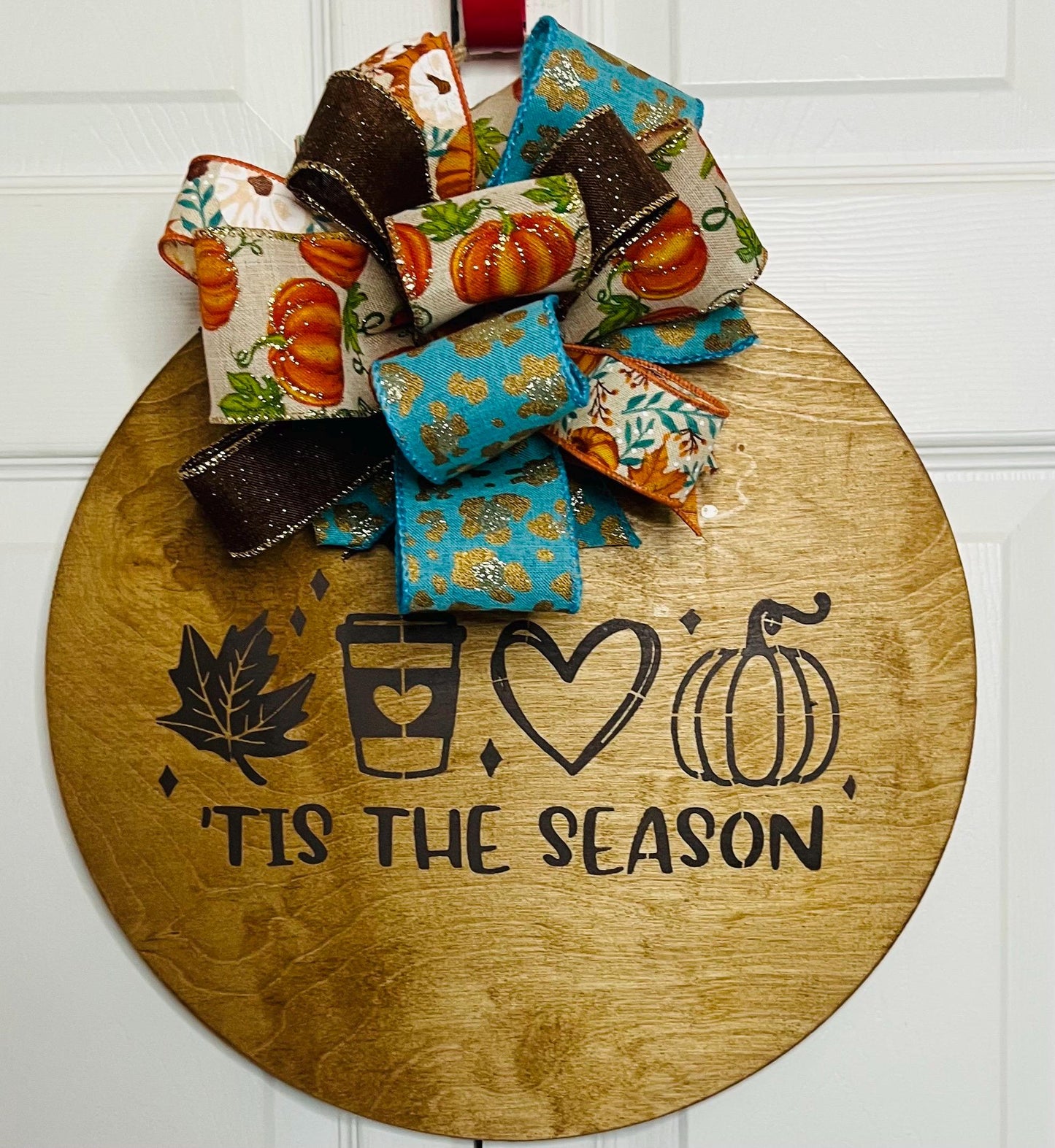 it’s the season door hanger wreath