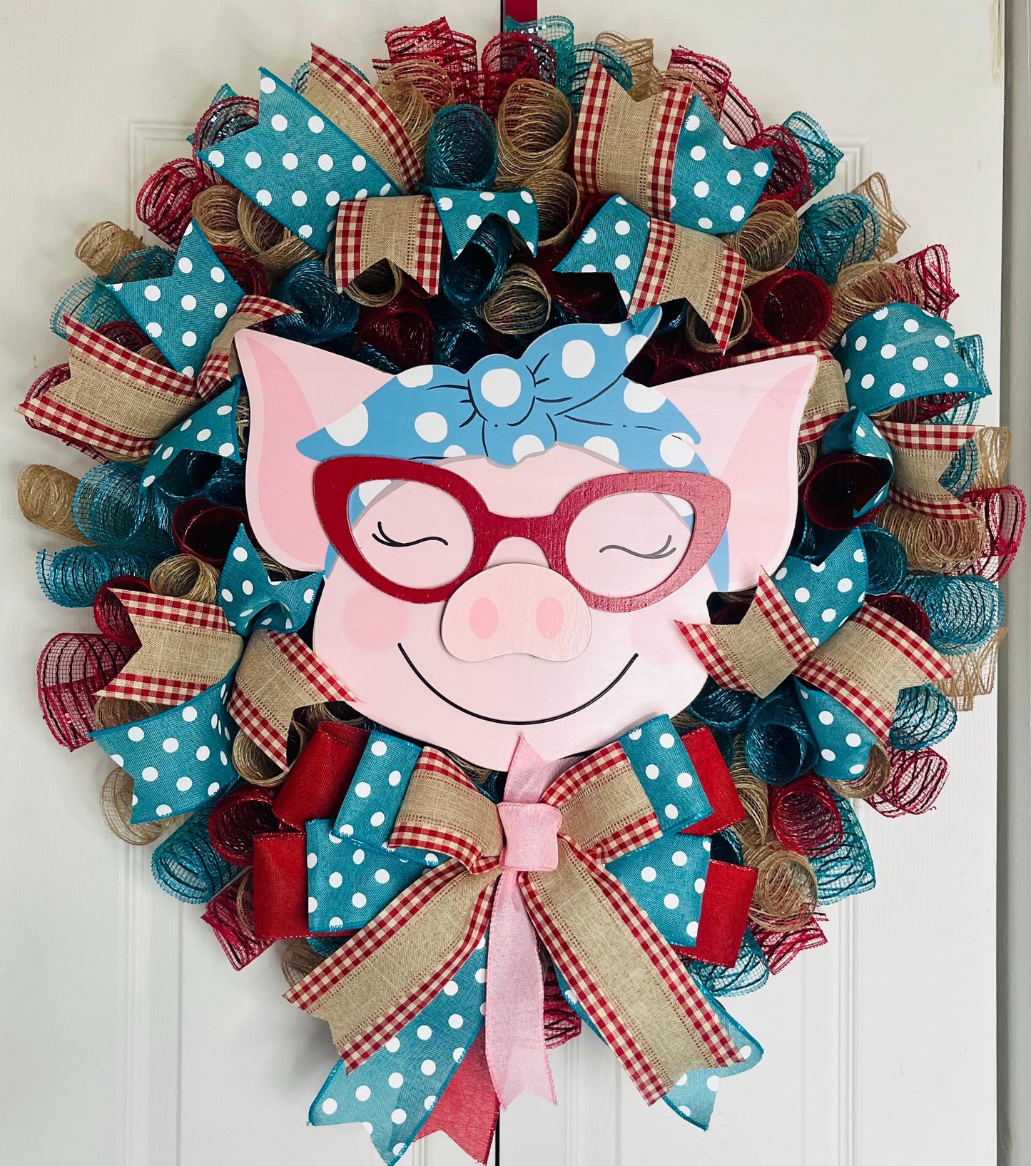 Welcome Pig wreath