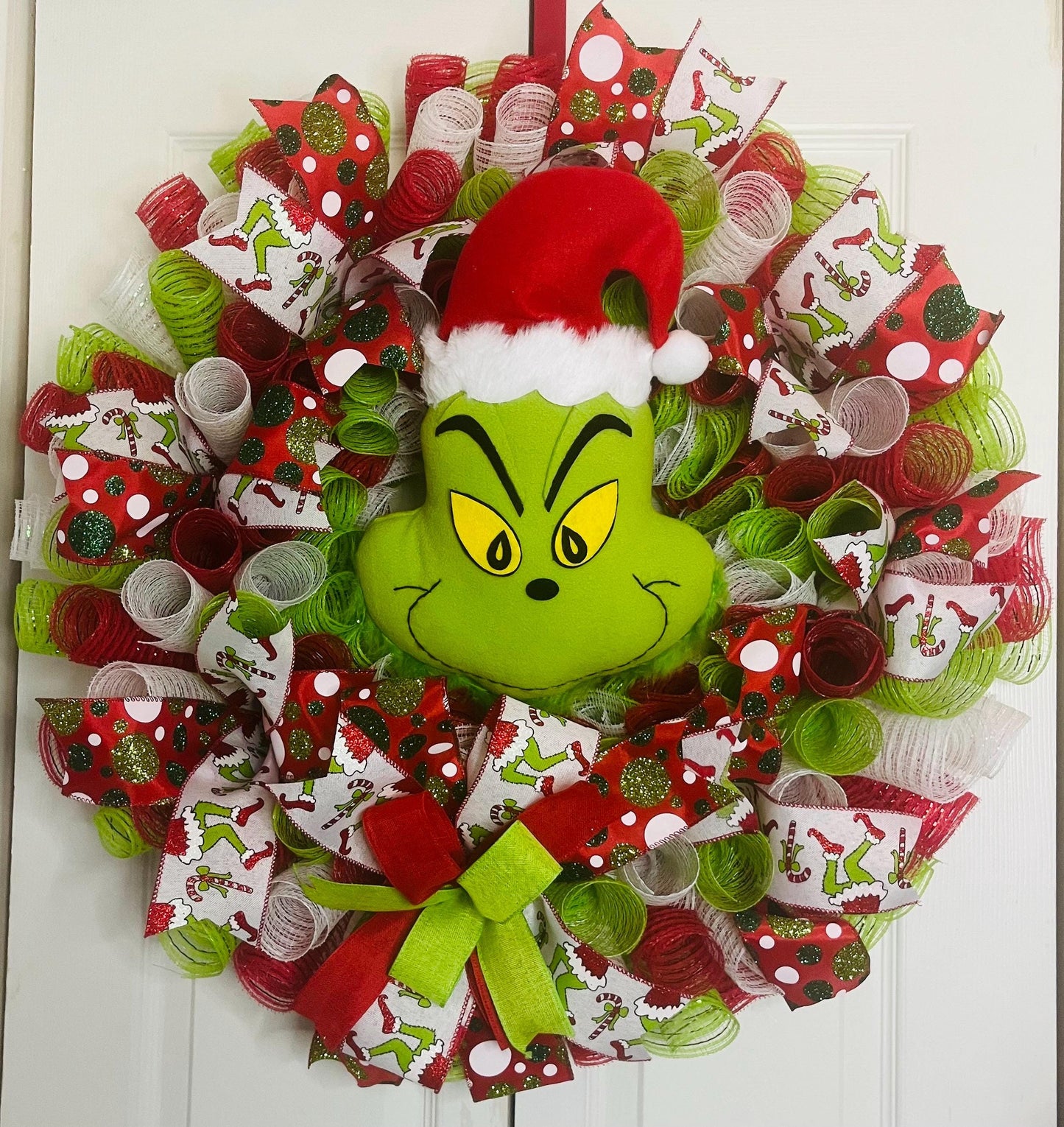 Green Monster Christmas Wreath