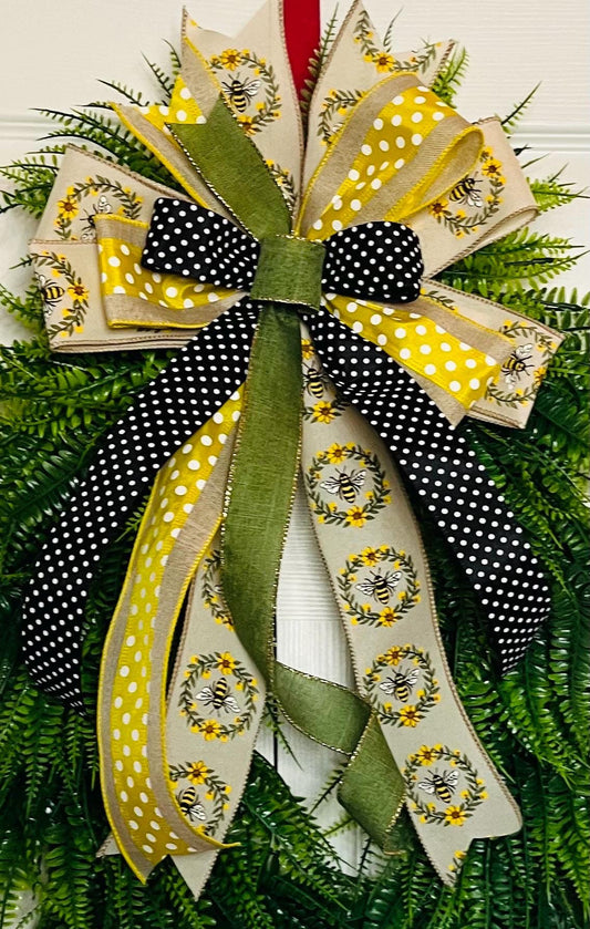 Bee yellow bow