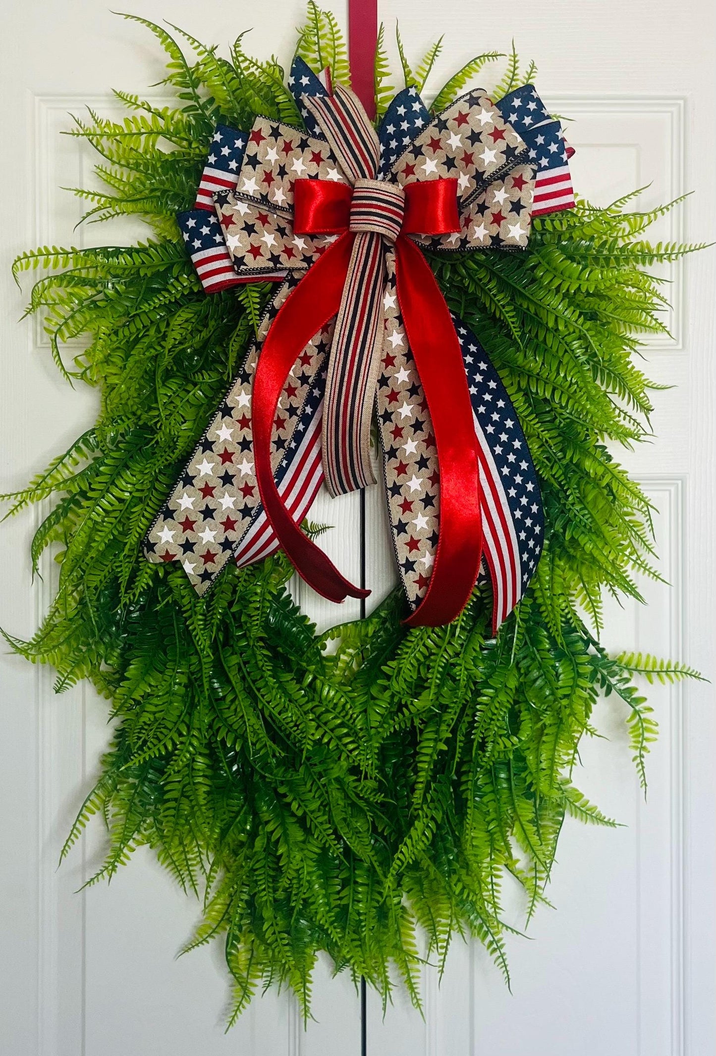 Boston fern grass wreath