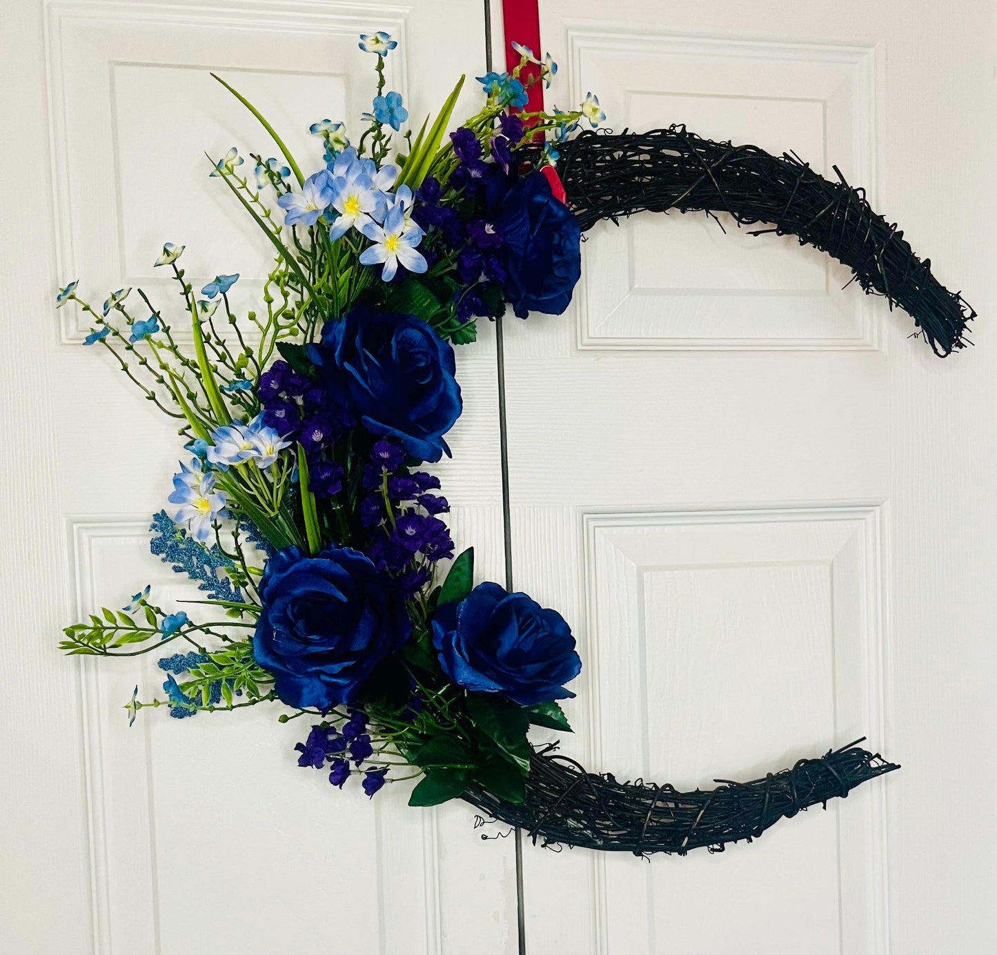 Blue and Purple moon wreath