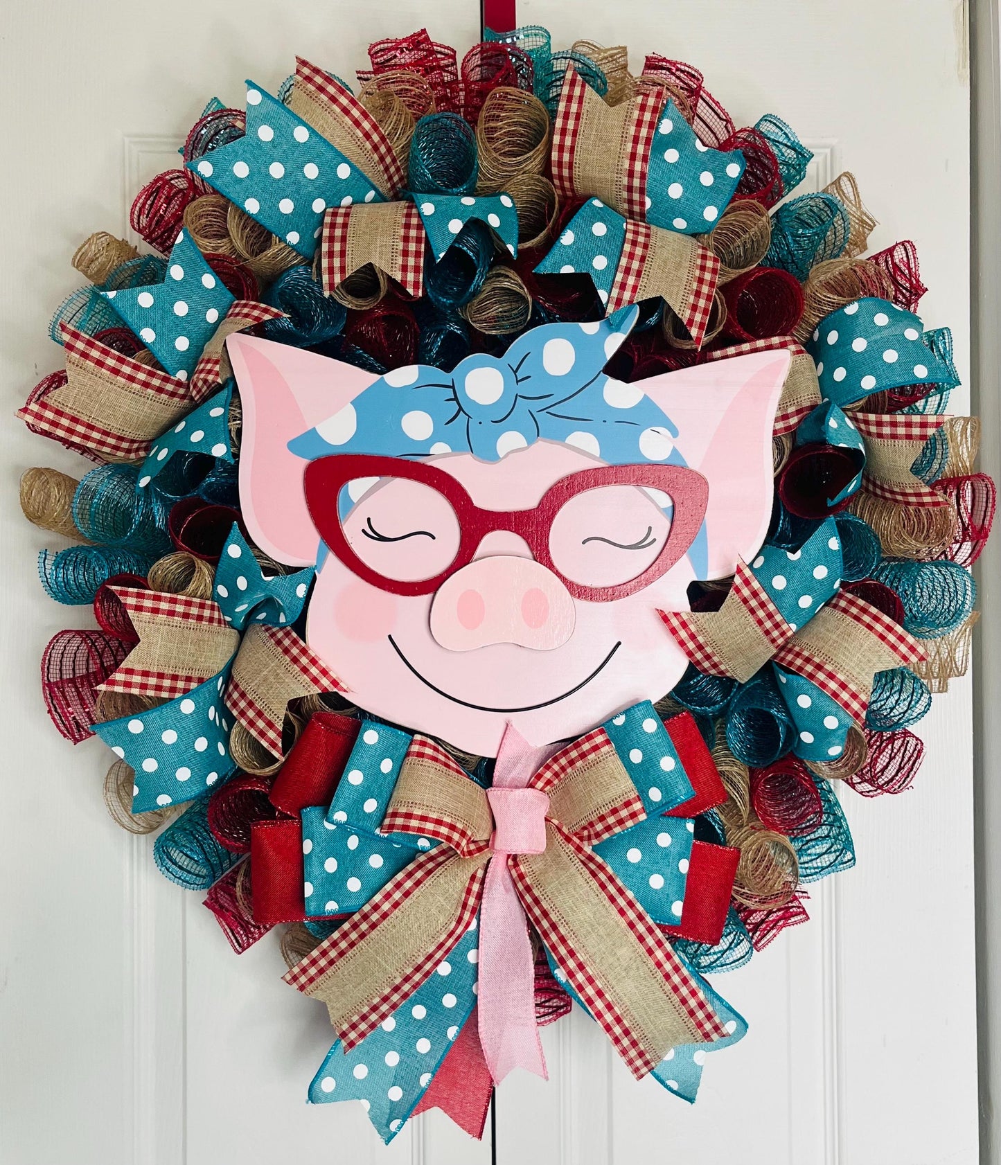 Welcome Pig wreath