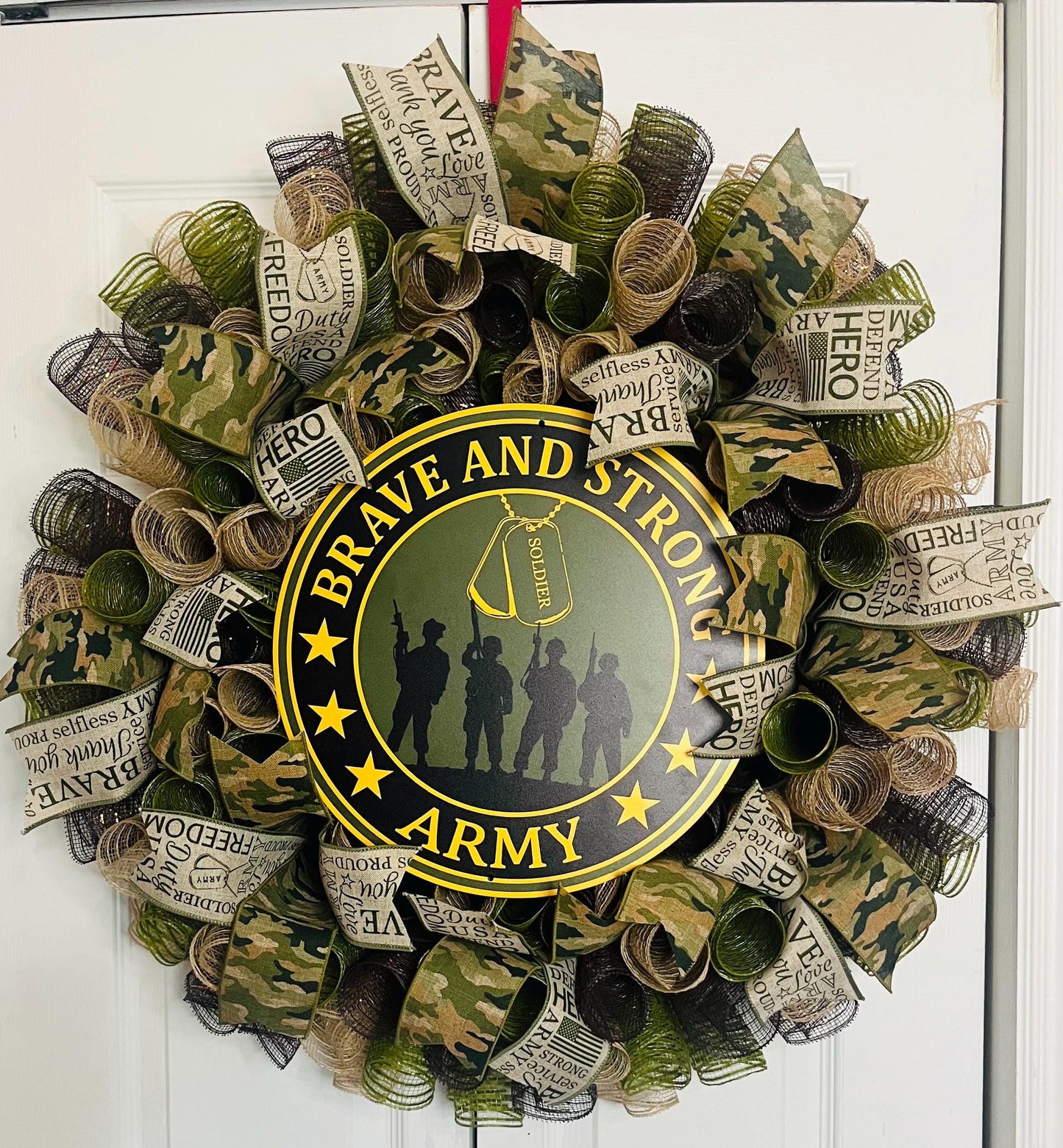 Army military wreath