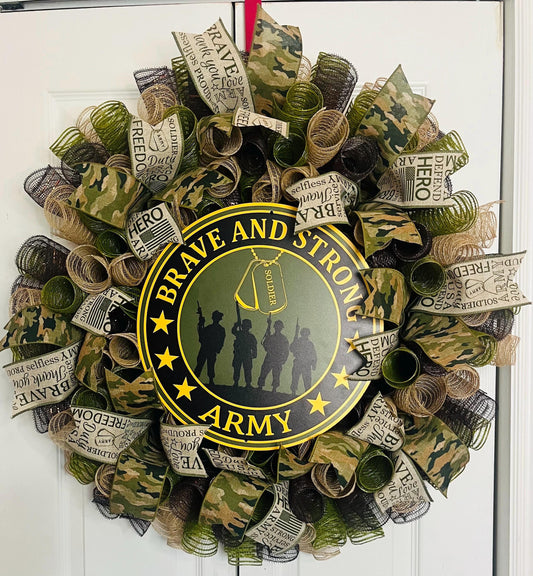 Army military wreath