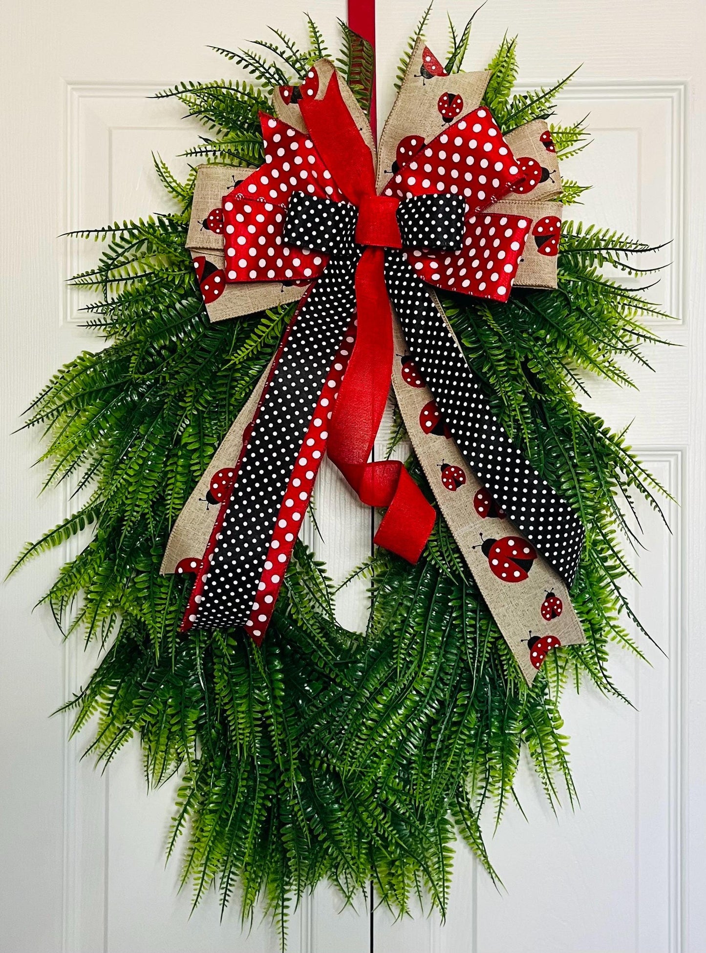 Boston fern grass wreath