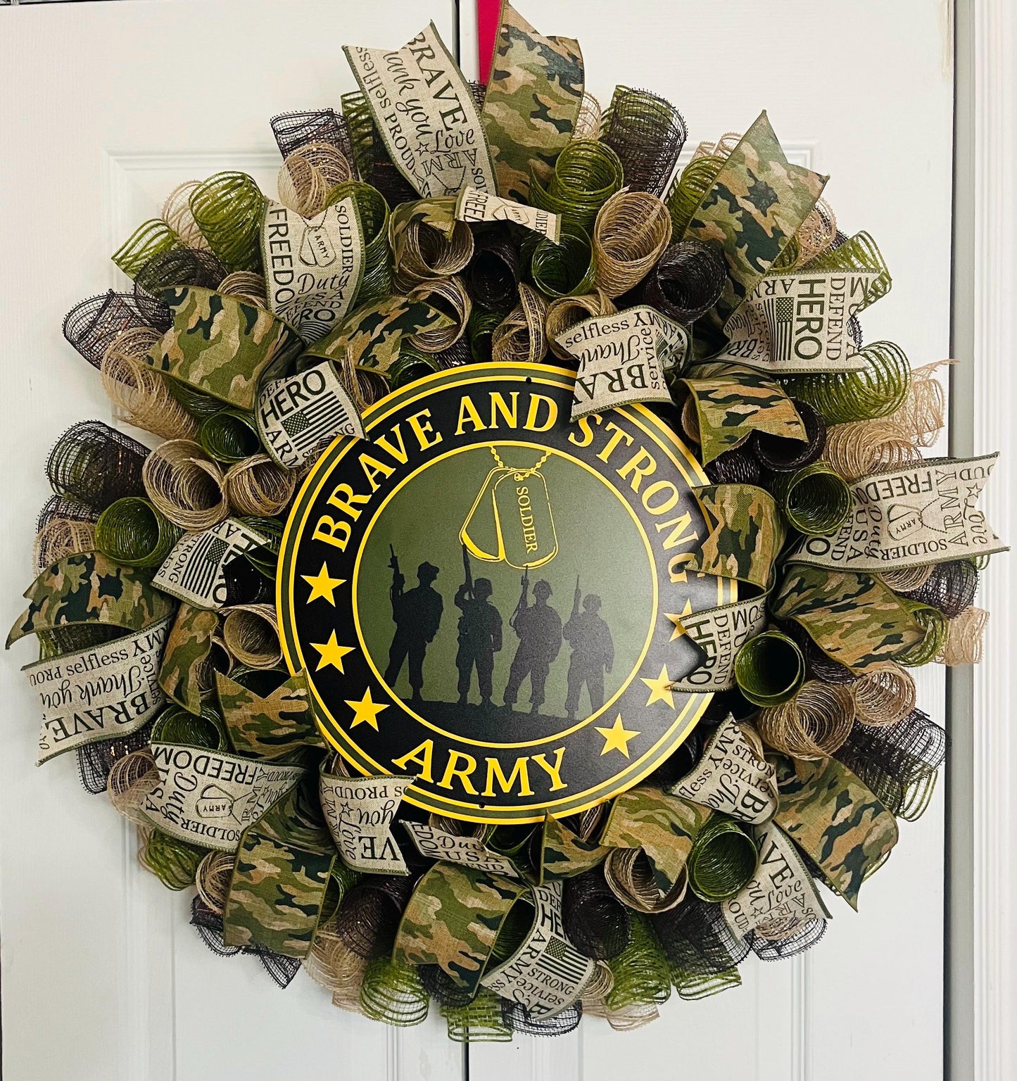 Army military wreath