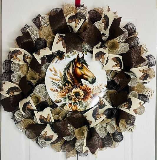 Welcome Horse Wreath