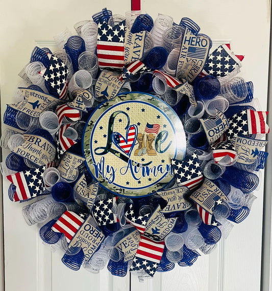 Air Force Airman military wreath