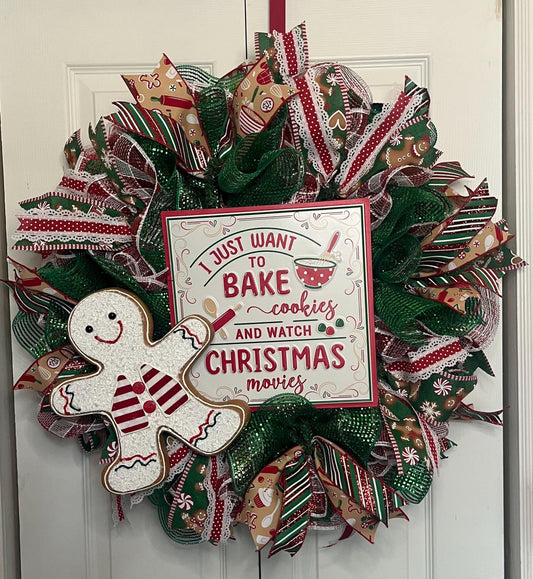 Gingerbread Christmas Wreath